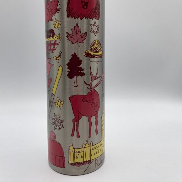 Starbucks Canada 2019 Been There Stainless Steel Tumbler 16 oz Red NEW - Picture 3 of 6